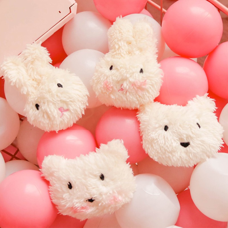 Huy Hiệu Cài Áo, Balo Bằng Bông Hình Gấu Trắng, Thỏ Trắng Phong Cách Ulzzang Hàn Quốc Siêu Xinh