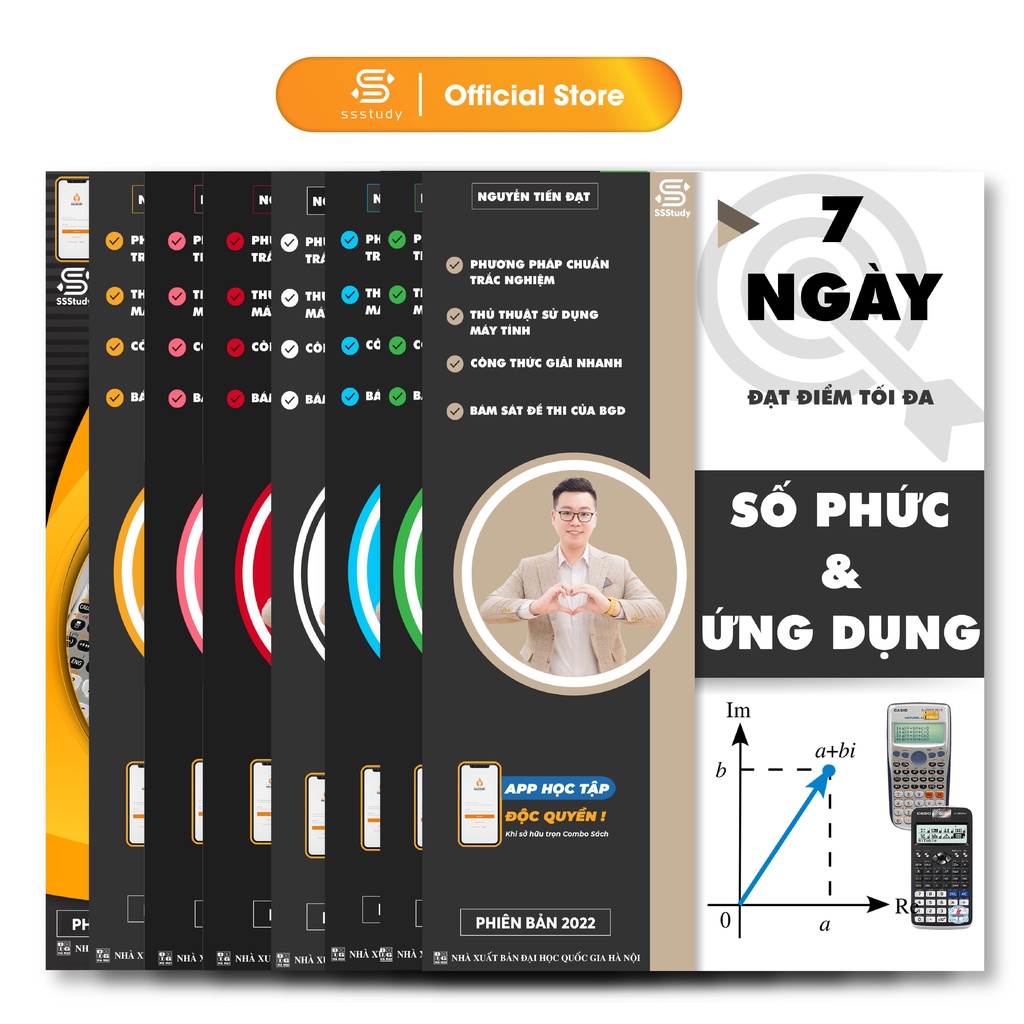 Combo 8 quyển sách ôn thi Đại học môn Toán toàn diện đầy đủ Chuyên đề