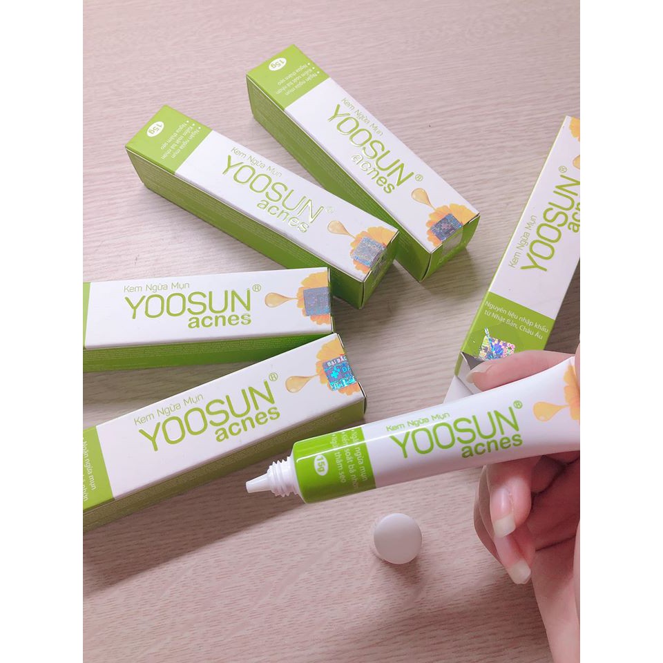 YOOSUN RAU MÁ - YOOSUN ACNES - YOOSUN NGHỆ  - Kem ngừa mụn, mát da, kiểm soát nhờn, hết thâm