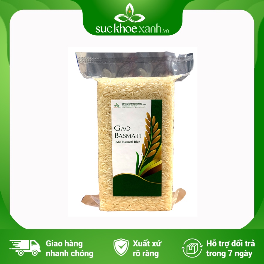 Gạo Basmati India  1kg ngăn ngừa tiểu đường