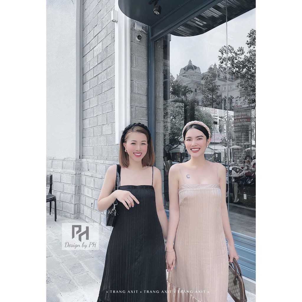 ĐẦM MAXI SUÔNG 2 DÂY FORM DÀI  HÀNG NHẬP  Ꮯɦấȶ Ꮮɨệʊ: thun dập ly+ lót. Có 2 màu. Phom dễ mặc nha mấy chế | BigBuy360 - bigbuy360.vn