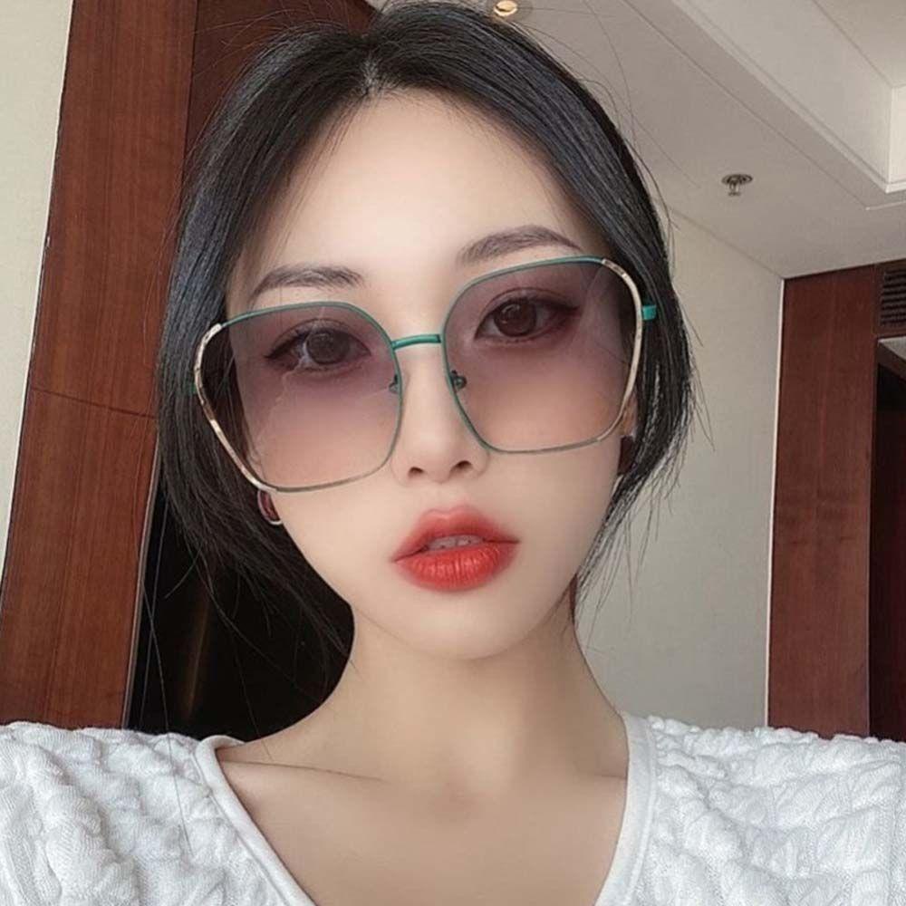 Kính Mát Khung Lớn Thời Trang Sang Trọng Cho Nữ|Kính Mát Hàn Quốc Màu Sắc Xám Thời Trang
