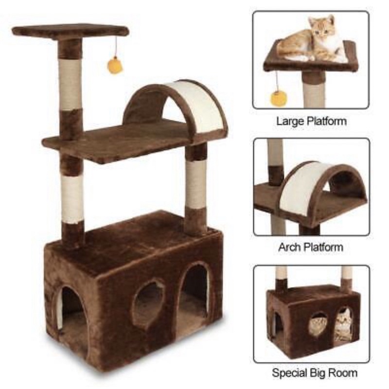 Trụ cào móng cho mèo- Cattree Nhà Cây Cho Mèo - đồ chơi cho mèo