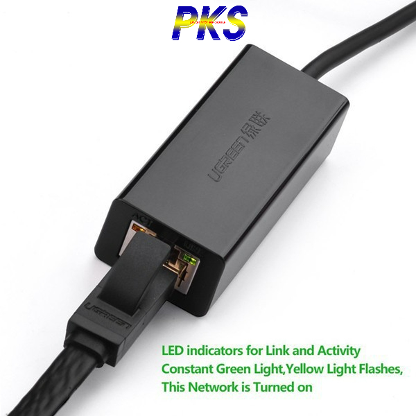 Cáp Chuyển USB To LAN 3.0 tốc Độ 10/100/1000Mbps Chính Hãng Ugreen 20255 trắng và Ugreen 20256 đen