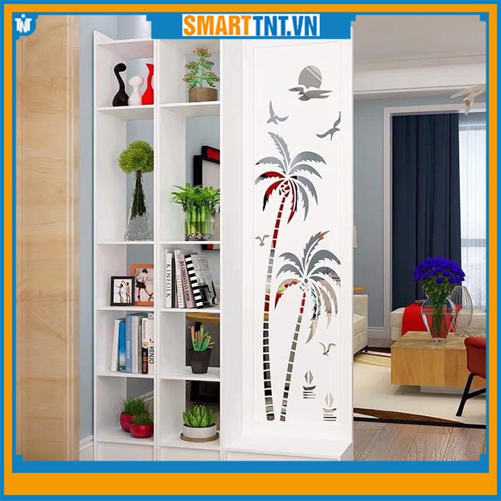 Vách ngăn liền 2 kệ hình cây dừa độc đáo GTS338 mới