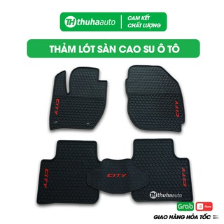 Thảm lót sàn cao su ô tô Honda City, thảm trải sàn xe cam kết không mùi, dễ dàng vệ sinh, lắp đặt dễ dàng vừa vặn sàn.