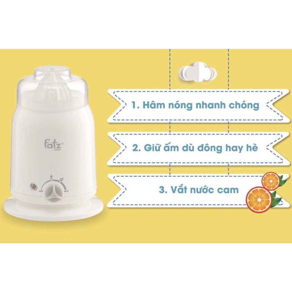 Máy hâm sữa và thức ăn 3 chức năng FATZ Fatzbaby - Mono 1 FB3003SL