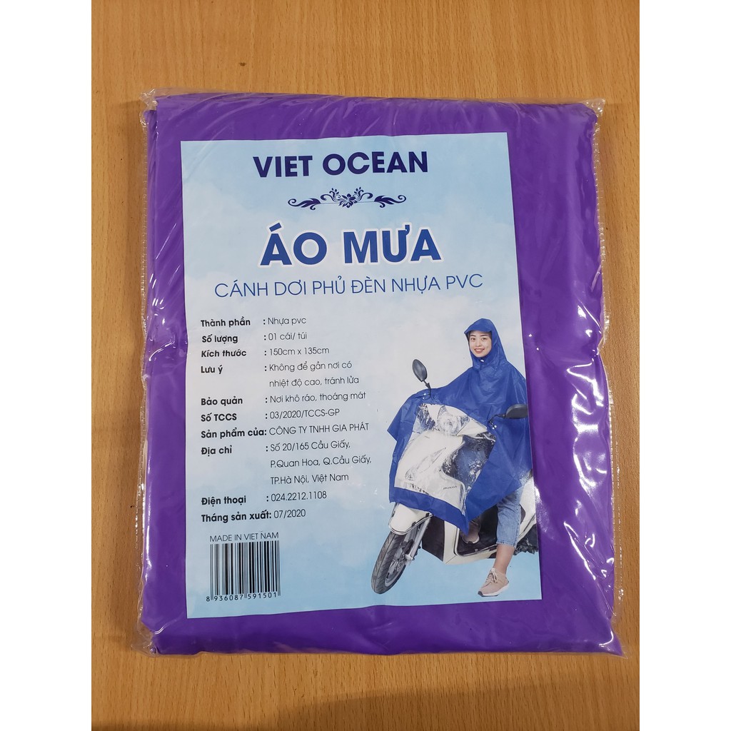 Áo Mưa Cánh Dơi PVC Hàng Việt Nam Chất Lượng Cao