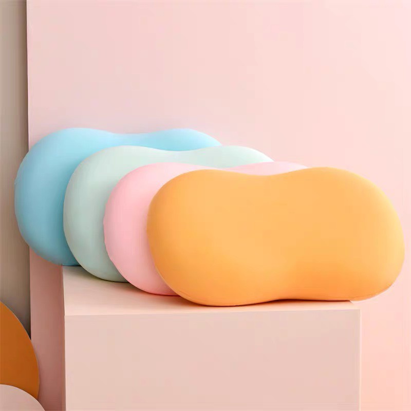 Gối Ngủ Cao Su Non Bụng Mèo Dễ Thương - Gối Cao Su Đàn Hồi Tránh Mỏi Vai Gáy Giúp Ngủ Sâu Giấc
