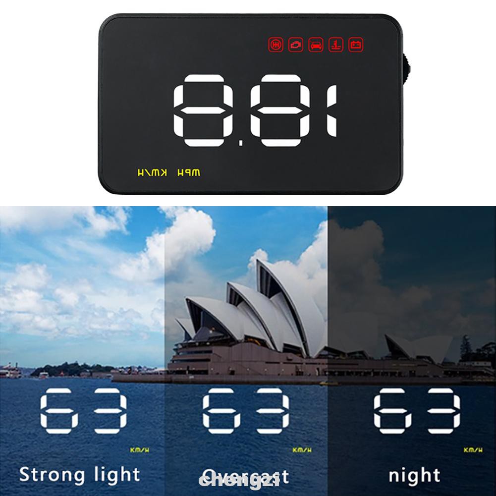 A100 Overspeed Alarm HUD Multifunction Electronic Head Up Display