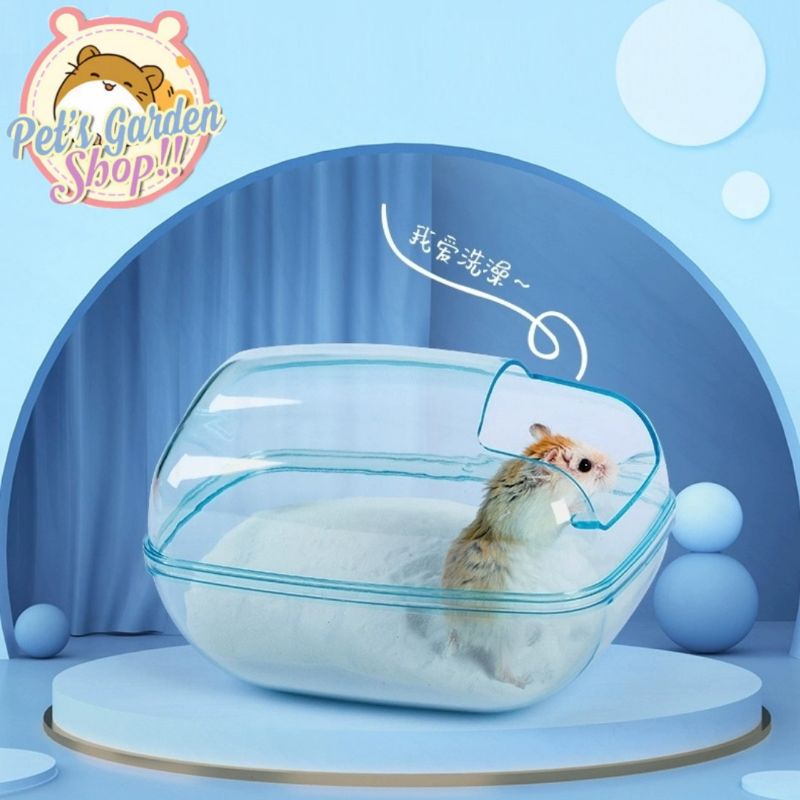 Nhà tắm mika big size cho hamster, đuôi mập...