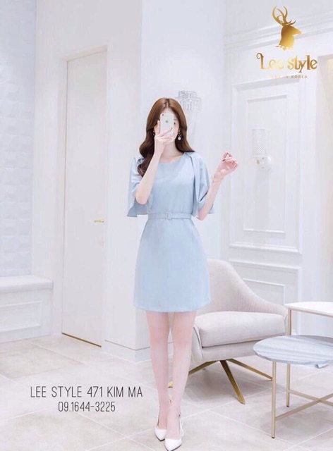 Đầm dự tiệc Shara kem belt sang trọng - nhiều size và màu, form dáng chuẩn thích hợp mặc đi làm, dự tiệc