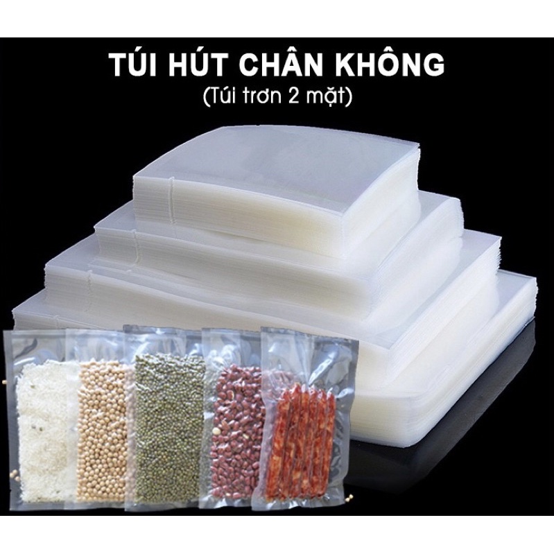 Set 10 túi hút chân không 2 mặt trơn cao cấp