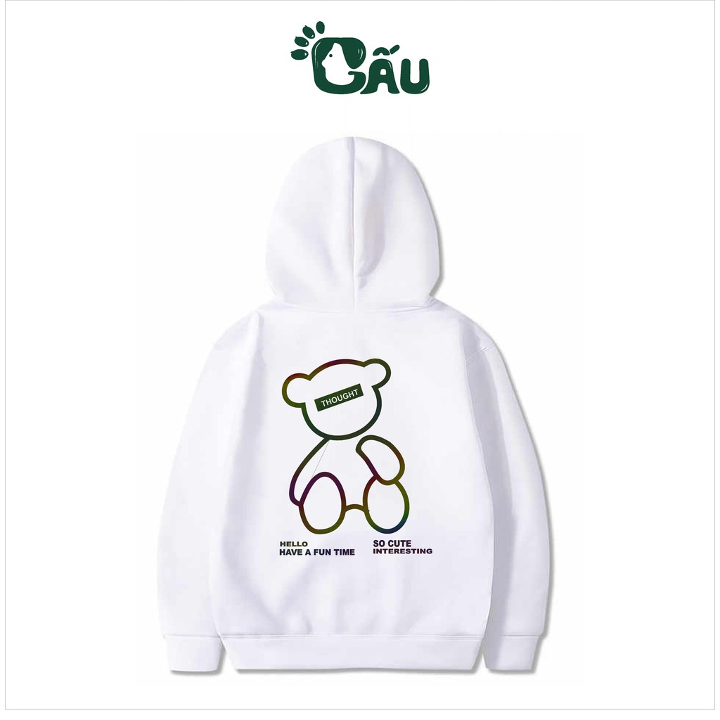 Áo khoác hoodie Gấu194  Gấu Phản Quang vải nỉ co dãn, dày dặn mềm mịn form rộng | BigBuy360 - bigbuy360.vn