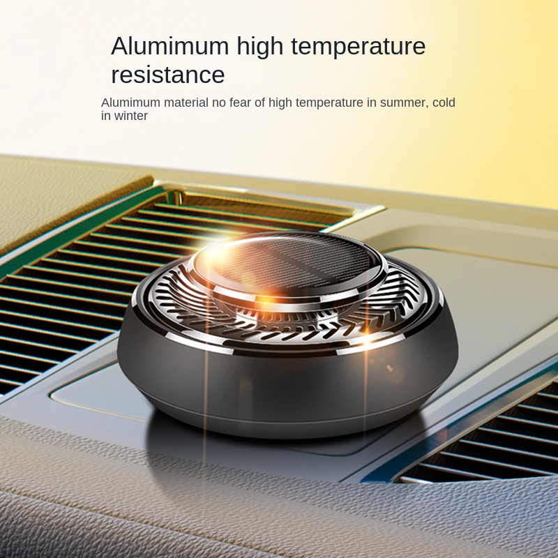 Máy Khuếch Tán Tinh Dầu Thơm Bằng Kim Loại Sử Dụng Năng Lượng Mặt Trời Trang Trí Nội Thất Xe Hơi