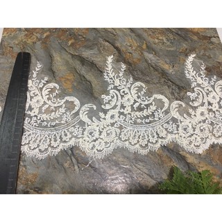 Ren chân cao cấp RC16506 bản 20cm dùng may váy đầm thời trang, váy cưới, làm đồ decor trang trí