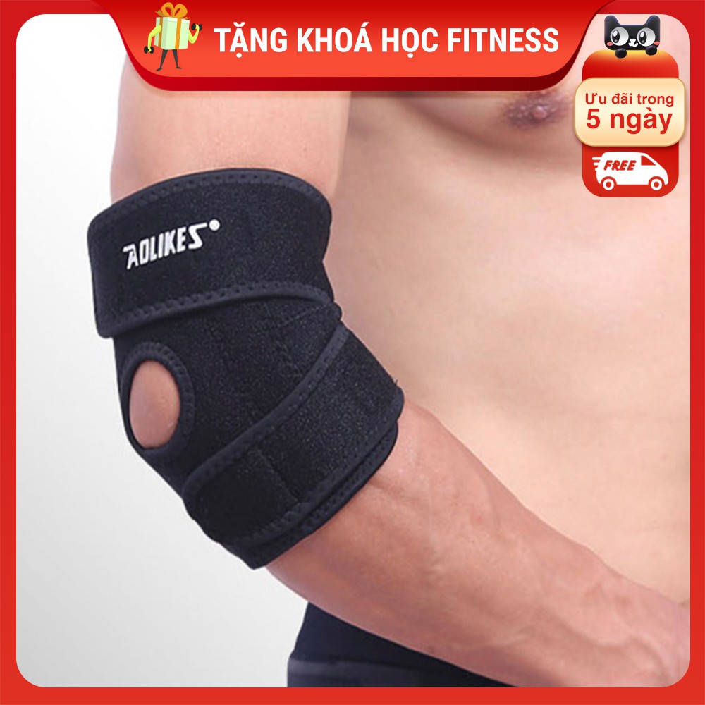 Đai Bảo Vệ Khủy Tay Elbow Support Có Lò Xo Chịu Lực Aolikes 7946 (1 Đôi)