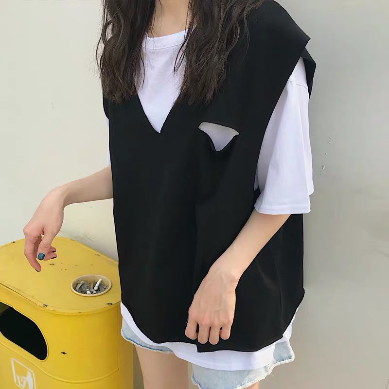 SET GILE TẶNG ÁO PHÔNG TAY LỠ ULZZANG HOT