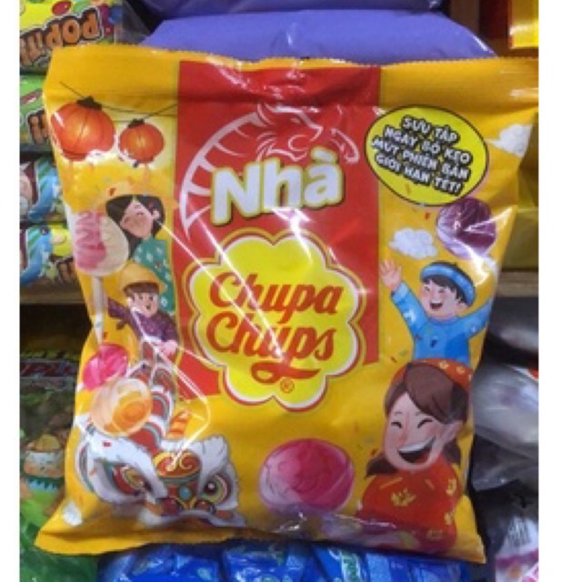 Bịch Lớn 60 cây kẹo mút Chupa Chups