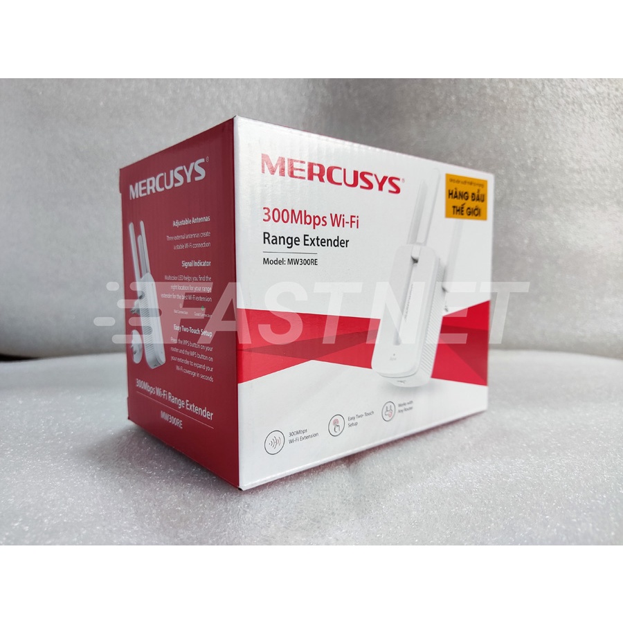 Bộ Mở Rộng Sóng Wi-Fi Mercusys MW300RE Chuẩn N Tốc Độ 300Mbps