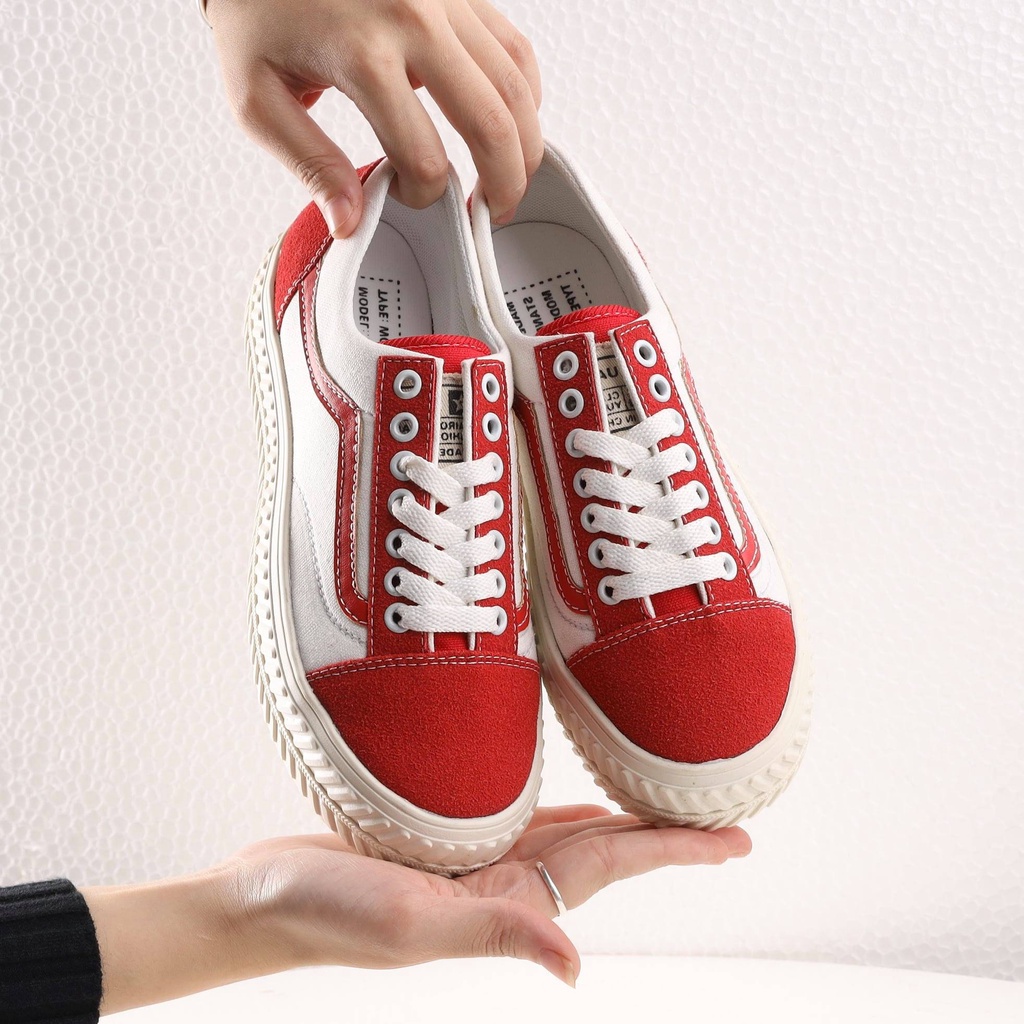 Giày Thể Thao Ulzzang Nam Nữ Cổ Thấp, Đế Bánh Mì Phong Cách Hàn Quốc Trẻ Trung, Chất liệu Vải Thoải mái | BigBuy360 - bigbuy360.vn