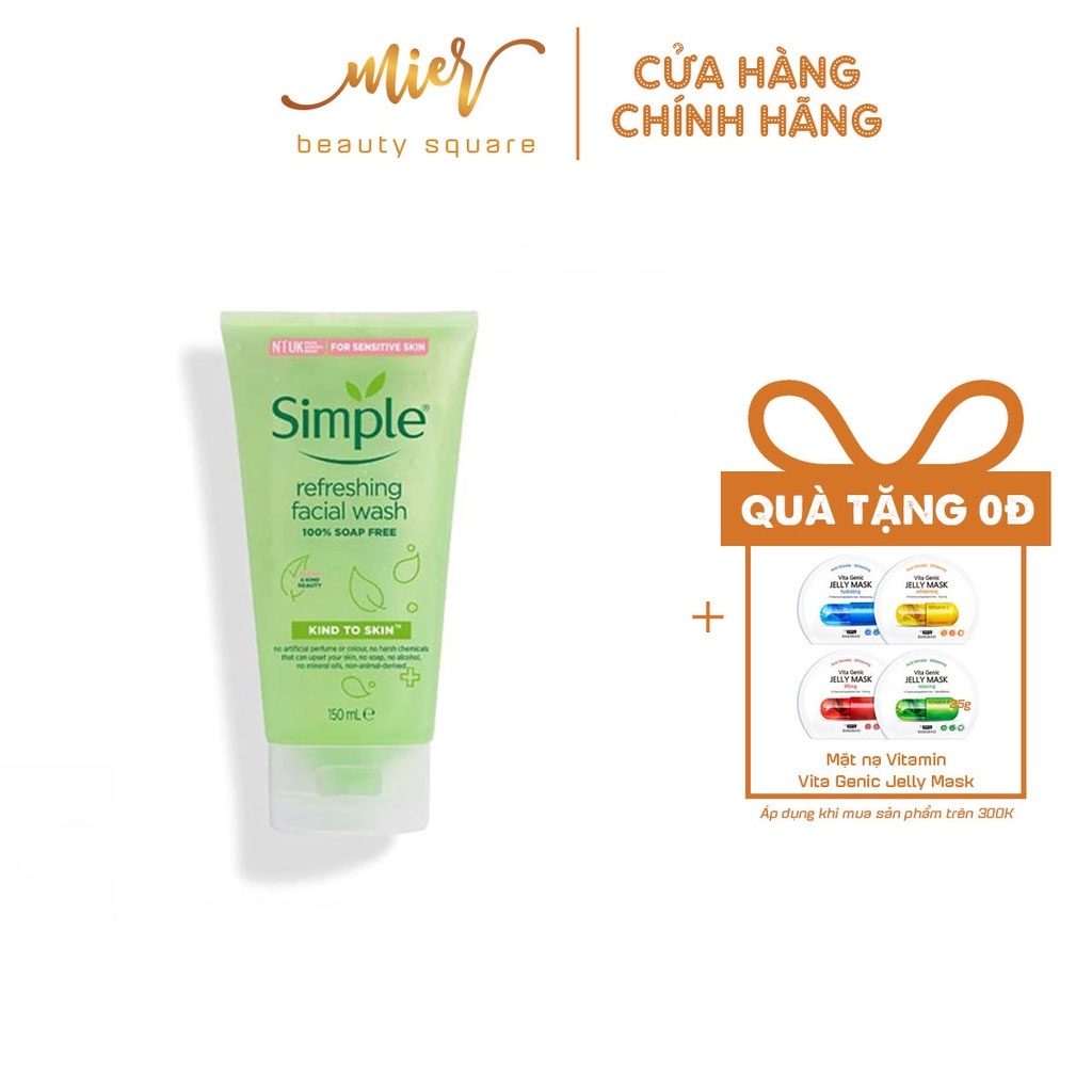 Sữa Rửa Mặt Simple Refreshing Facial Wash 150ml