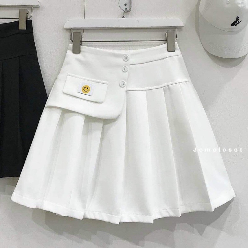 Chân váy mặt cười kèm quần KA0521
