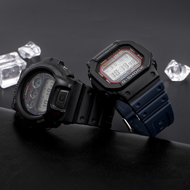 YIFILM Dây Đồng Hồ Đeo Tay Silicon 16mm Cao Cấp Cho Casio DW-5600 / 5000 / 5030 / 5025 / 5700 GWX-5600 GW-5000 GLS-5600 GW-M5610 G-5600 GW-B5600 GWX-5600 GW-5600 GB-56000 GW-M56100 GW-690A