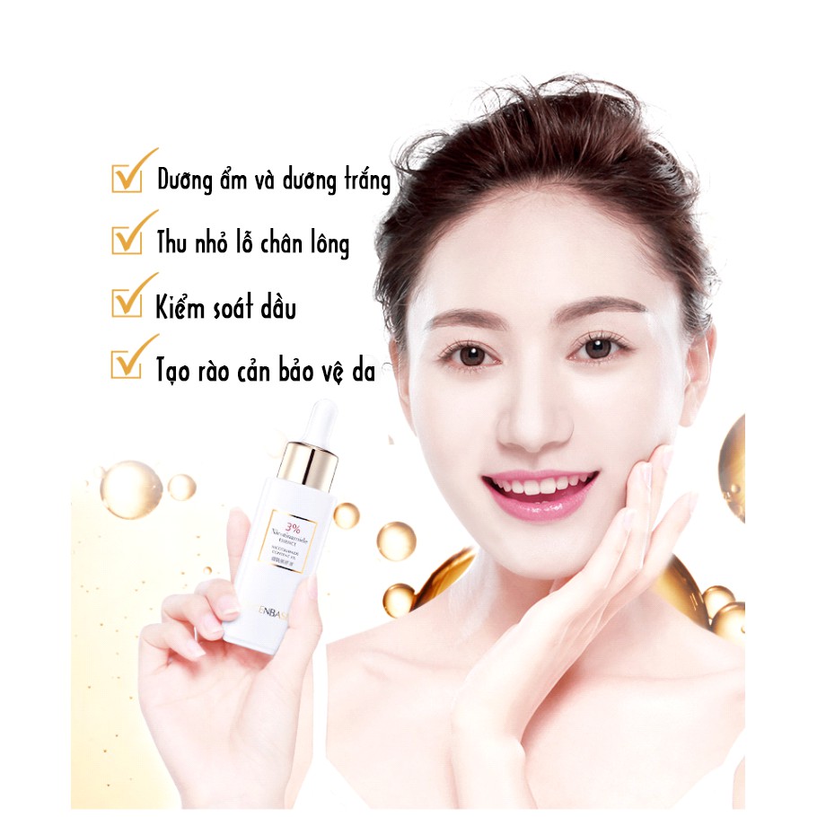 Tinh Chất B3 Nicotinamide 3% Lucenbase Giúp Dưỡng Trắng Mờ Thâm Kiềm Dầu Cấp Ẩm Cho Da