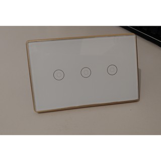 Công tắc Tuya Zigbee chữ nhật 3 nút - Kính cường lực viền vát Kim Cương (BH 12 tháng - Tùy chọn)