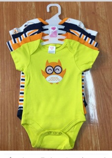 Set 5 body Carter cộc tay cho bé trai/gái (0 đến 12 tháng)