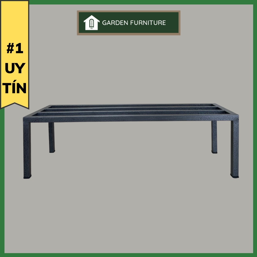 (Combo 2 cái) Kệ sắt dài kích thước 70x25x20cm để cây cảnh chắc chắn, đôn sắt dài để chậu cây trưng trong nhà gọn gàng