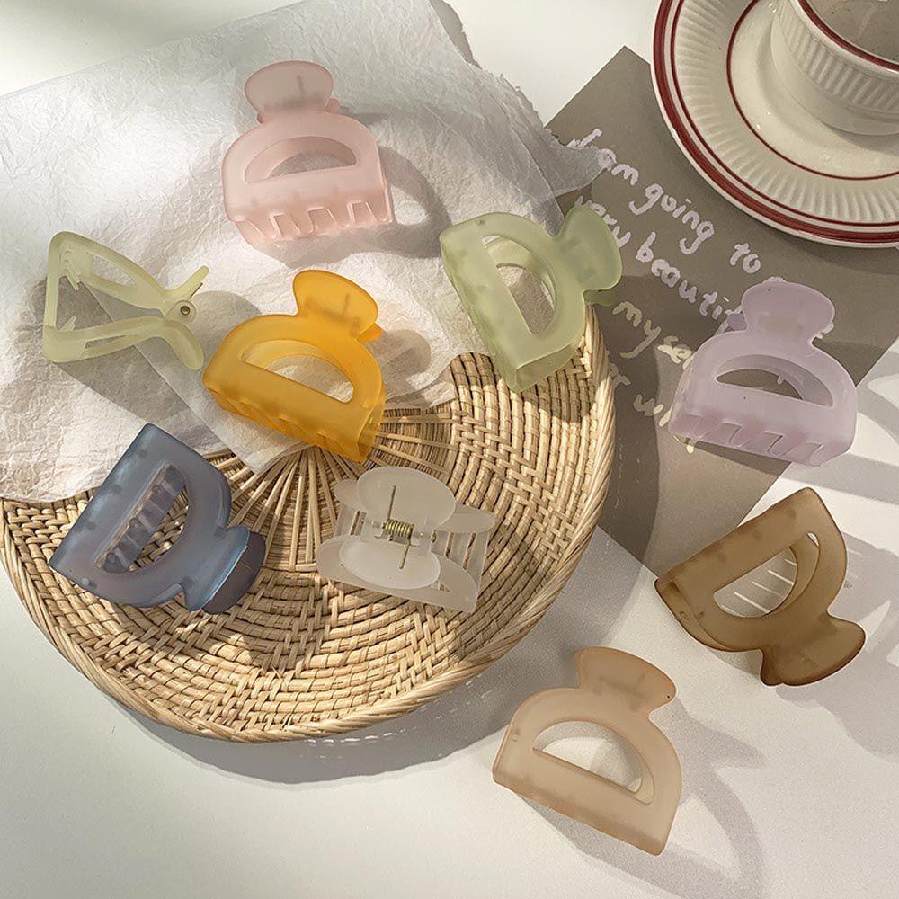 Kẹp tóc SKJK họa tiết hình học rỗng màu kẹo ngọt thời trang cổ điển cho nữ