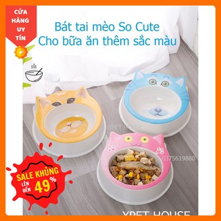 Bát ăn nhựa tai mèo dành cho chó mèo siêu Cute mẫu 2021 [ ĐƯỢC CHỌN MẪU]