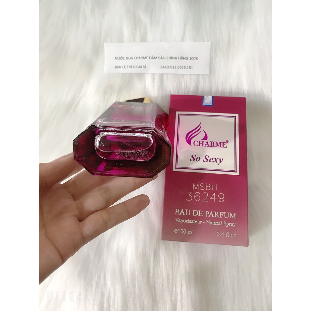 [chính hãng 100%] nước hoa C.H.A.R.M.E SO SEXY 100ML (đền tiền gấp đôi nếu hàng không đúng )