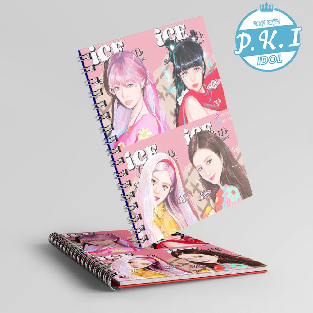 Sổ Còng NOTEBOOK BLACKPINK - Ice Cream cực dễ thương!!! - QUÀ TẶNG K-POP