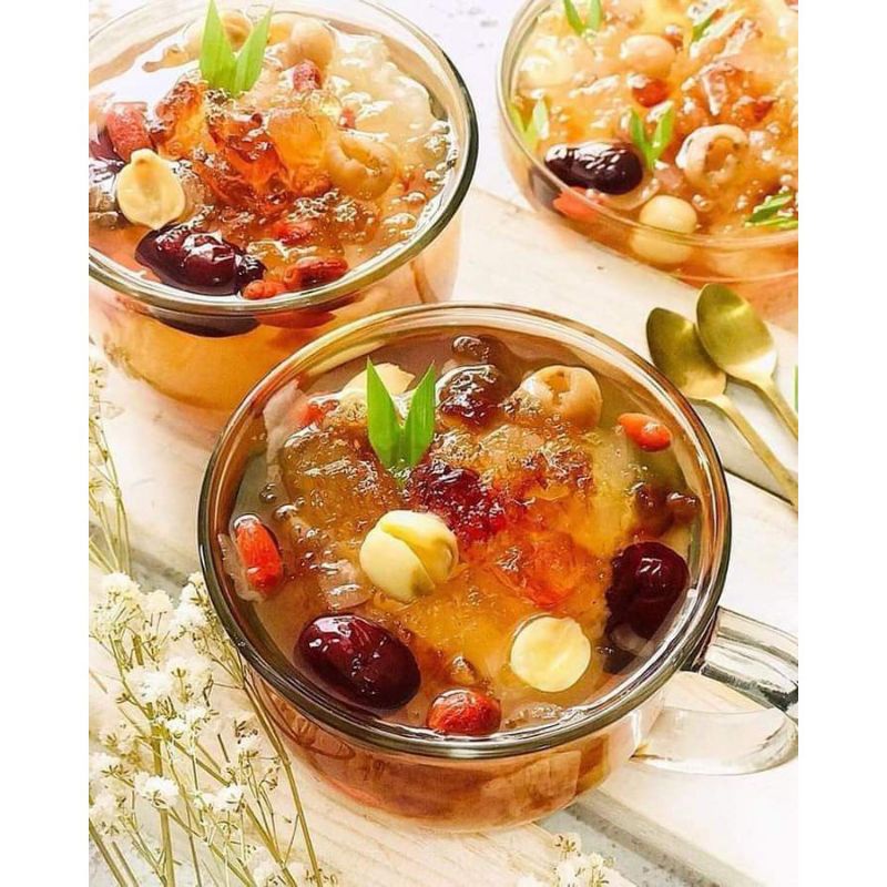 Chè dưỡng nhan sét 13 món 400gr  nấu 12chai siêu ngon bổ dưỡng.