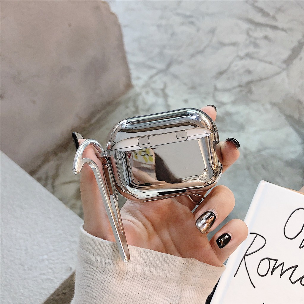 Vỏ bảo vệ hộp sạc tai nghe bằng silicon mạ cho iPhone AirPods Pro AirPods 1 AirPods 2 | BigBuy360 - bigbuy360.vn