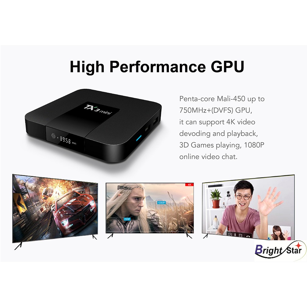 Đầu TV Box TX3 Mini Android 9.0 RAM 2GB ROM 16GB S905W OTT 4K KD17.3 chất lượng cao kèm phụ kiện