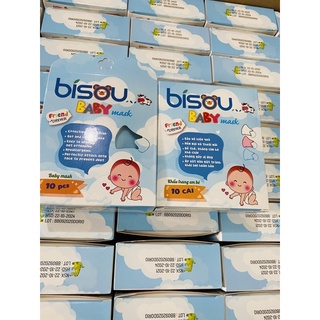 Combo 10 hộp khẩu trang 3D bisou cho trẻ em