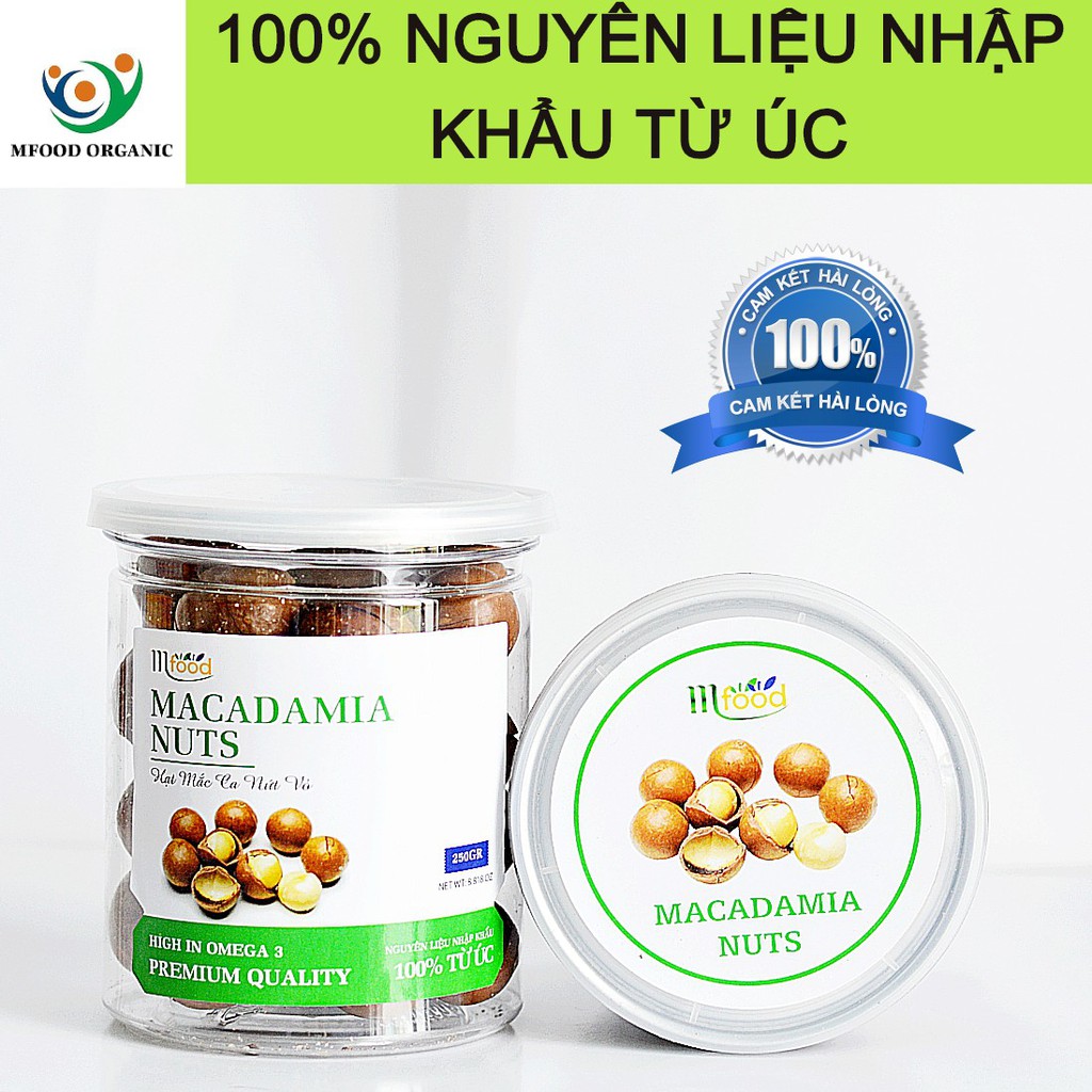 Hạt Macca Úc Hũ 250g - Thương Hiệu Mfood.