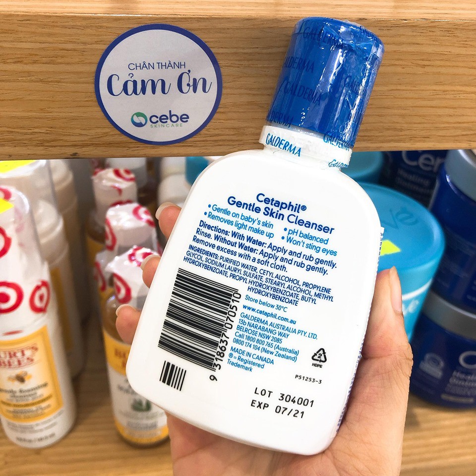 [Hàng Cty] Sữa rửa mặt Cetaphil Gentle Skin Cleanser Face & Body | BigBuy360 - bigbuy360.vn