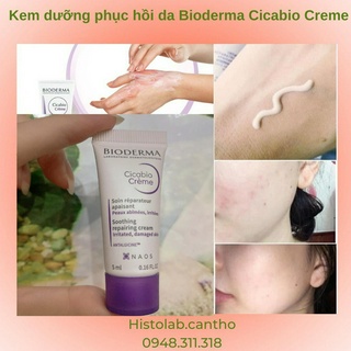 Kem dưỡng phục hồi da Bioderma Cicabio Creme minisize 5ml