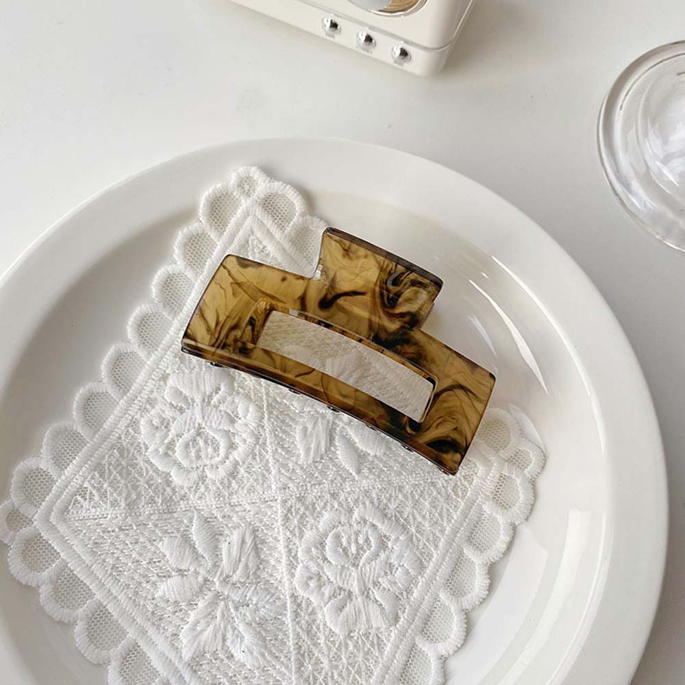 Phụ Kiện Tóc Hình Vuông Hoạ Tiết Da Báo Xinh Xắn