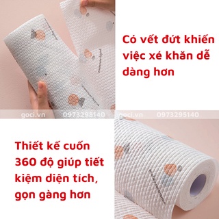 Khăn giấy đa năng khăn lau bếp hình trụ tái sử dụng nhiều lần dễ dàng vệ sinh