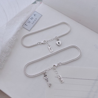 Vòng tay đôi Bạc [𝐊𝐡𝐚̆́𝐜 𝐭𝐡𝐞𝐨 𝐲𝐞̂𝐮 𝐜𝐚̂̀𝐮] Lắc cặp Bạc TUNA SILVER 𝐀̉𝐧𝐡 + 𝐕𝐢𝐝𝐞𝐨 𝐭𝐡𝐚̣̂𝐭_ 𝐓𝐔𝐍𝐀𝐒𝐇𝐎𝐏 𝐒𝐈𝐋𝐕𝐄𝐑