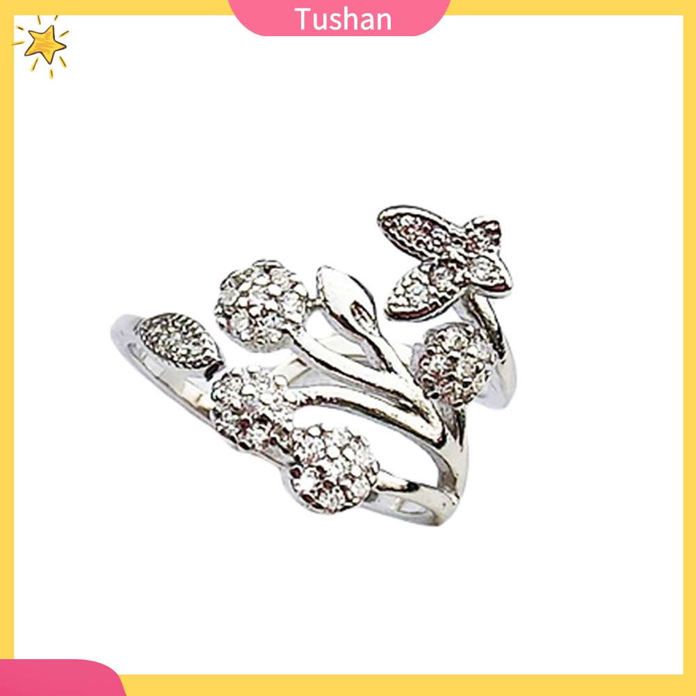 Nhẫn Bạc Hình Bướm Dễ Thương