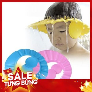 Mũ tắm chắn nước khi gội đầu dành cho bé đáng yêu tiện dụng