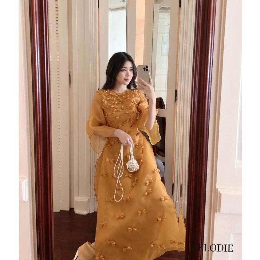 Áo Dài Cách Tân Lụa Nguyệt Cát Cao Cấp