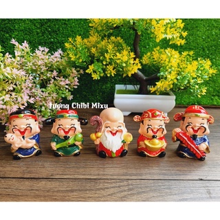 (Hàng cao cấp) Tượng Ngũ Phúc Lâm Môn 6cm